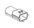 Housing, Plug, 1 Rows, 2 Poles, Black